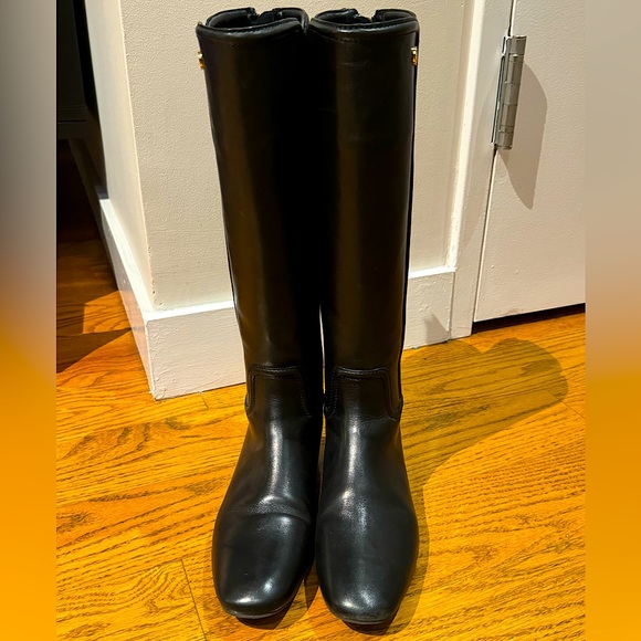 Tory Burch Black Irene 5444 Riding Boots, Size 6.5 - Picture 1 of 7